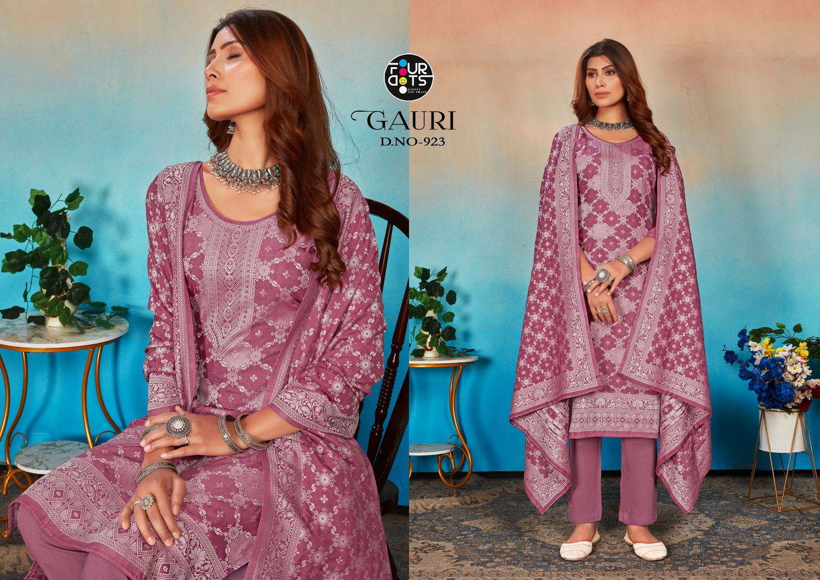 Gauri By Four Dots Designer Salwar Suits Wholesale Market In Surat
